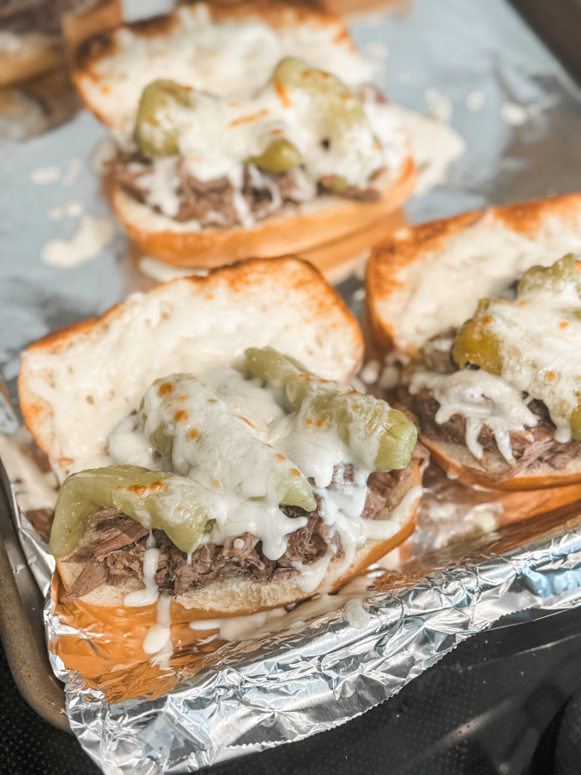 Juicy Slow Cooker Drip Beef Sandwiches