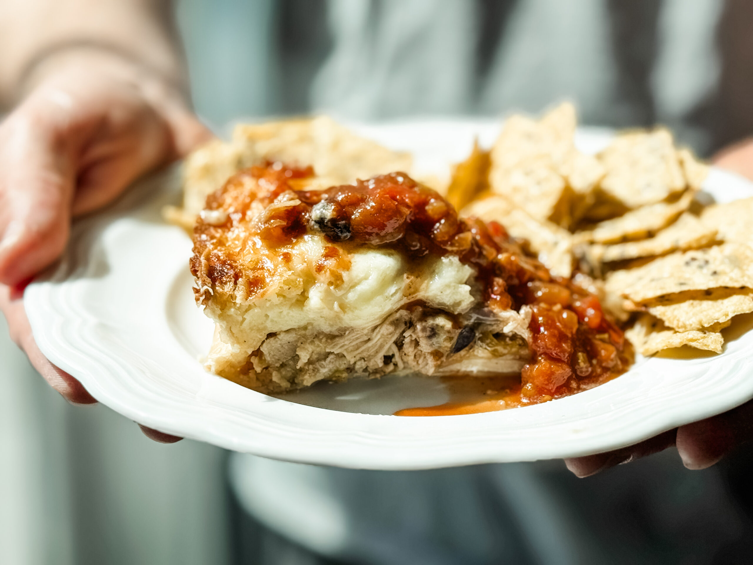 Easy and Cheesy Chicken Quesadilla Pie Recipe