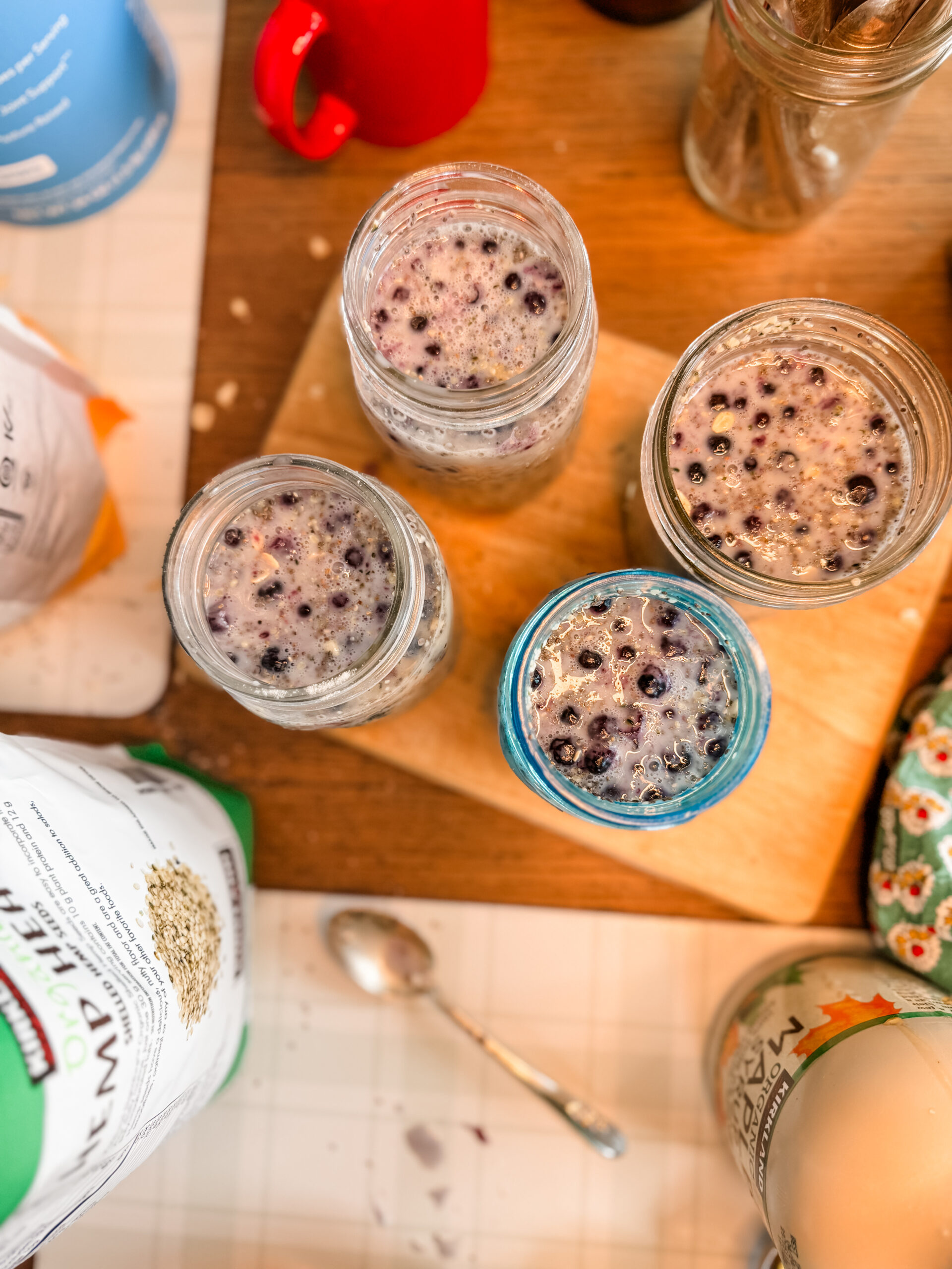 My Easy Blueberry Chia Protein Overnight Oats Recipe